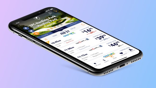 Supreme Golf native app redesign 2017.