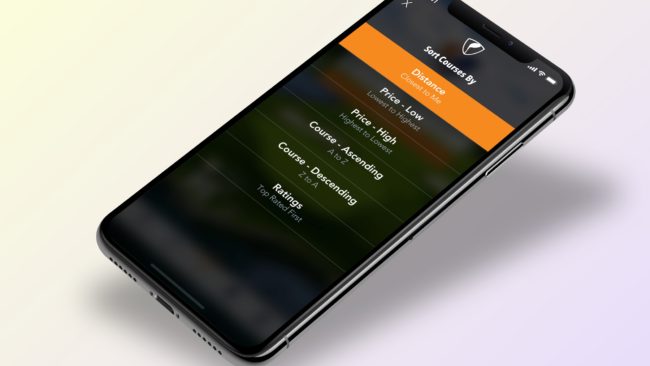 Supreme Golf native app redesign 2017.