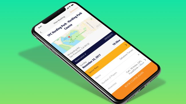 Supreme Golf native app redesign 2017.