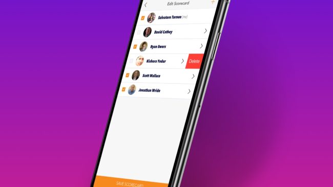 Supreme Golf native app redesign 2017.