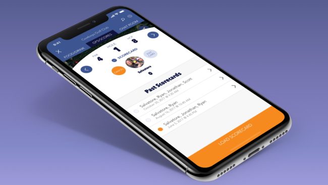 Supreme Golf native app redesign 2017.
