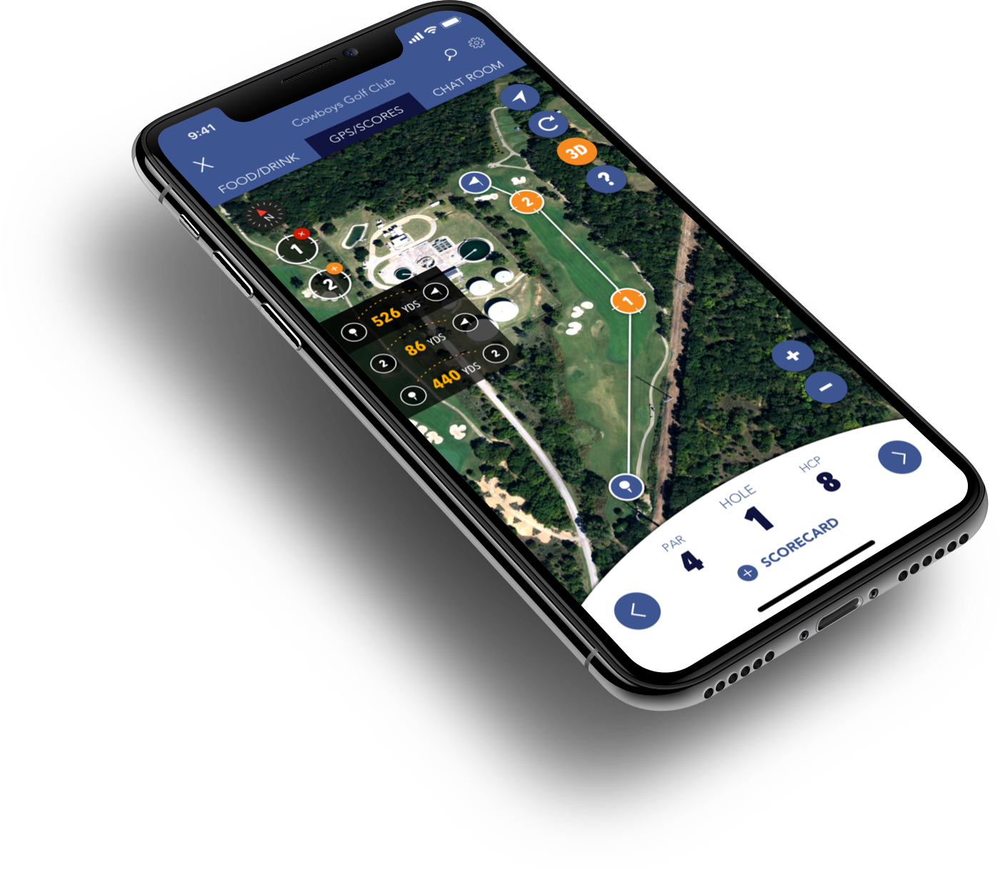 Supreme Golf native app 2017 redesign.