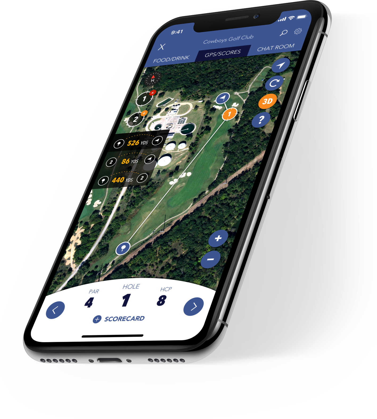 Supreme Golf native app redesign 2017.