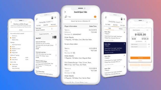 Supreme Golf web-based POS iOS app 2018.