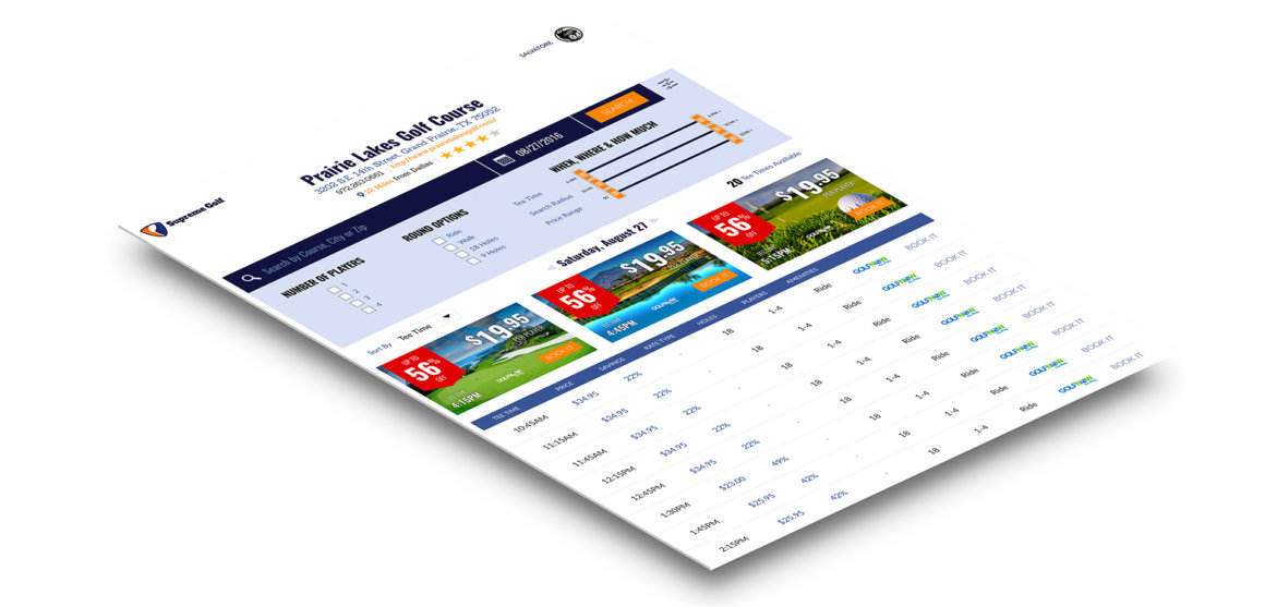 Supreme Golf Microsite