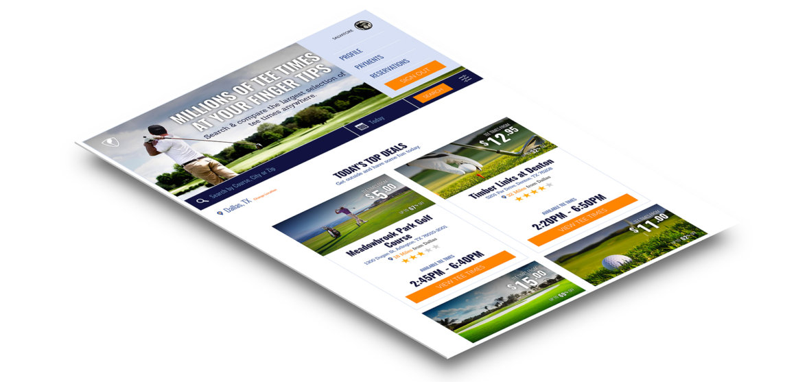 Supreme Golf Microsite