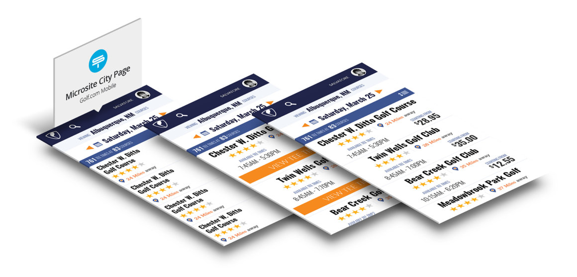 Supreme Golf Microsite