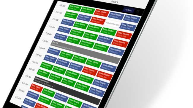Supreme Golf web-based POS iOS app 2018.