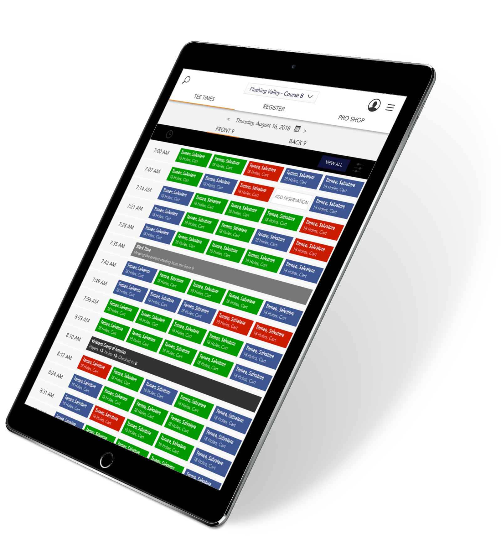 Supreme Golf web-based POS iOS app 2018.