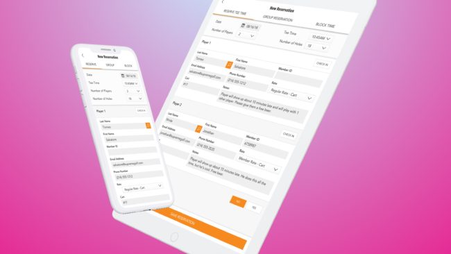 Supreme Golf web-based POS iOS app 2018.