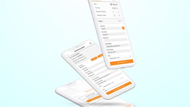 Supreme Golf web-based POS iOS app 2018.