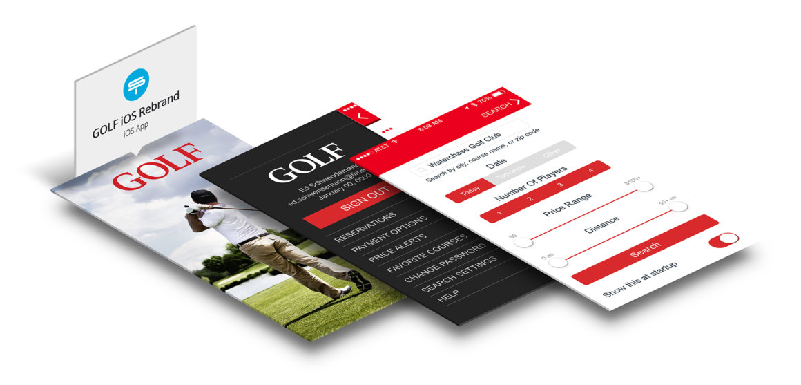 Golf Native App Rebrand