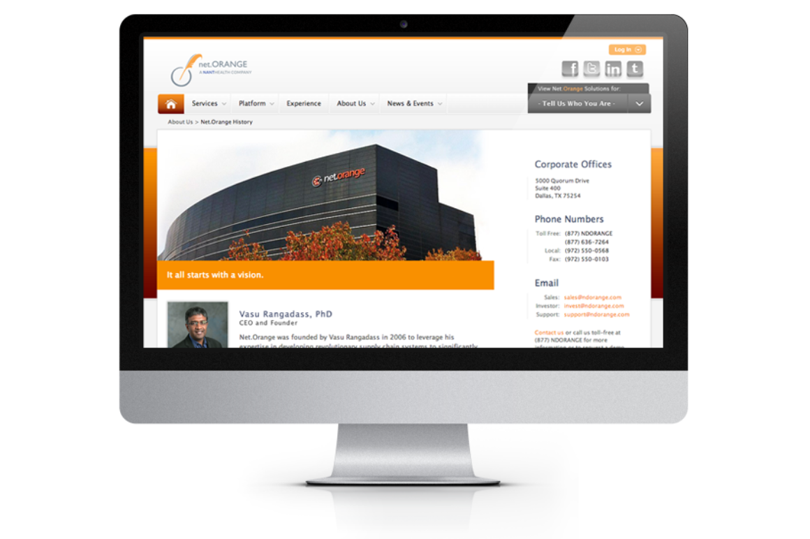 Net.Orange Website Redesign