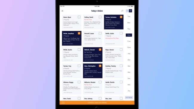 Supreme Golf native POS iOS app 2018.