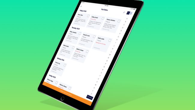 Supreme Golf native POS iOS app 2018.